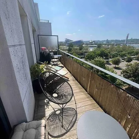 Terrasse + Parking Appartement Rouen